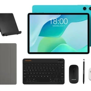 TECLAST tablet P33 με πληκτρολόγιο/ποντίκι/στυλό αφής/θήκη/βάση, 10.1", 3/64GB, Android 15, 6000mAh, μπλε