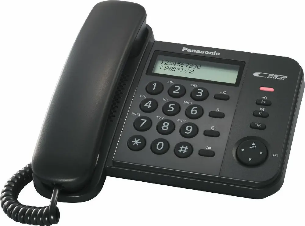Σταθερό Ψηφιακό Τηλέφωνο Panasonic KX-TS560EX2B Μαύρο
